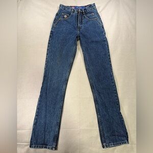 Vintage Posted Western Style Straight Leg Jean